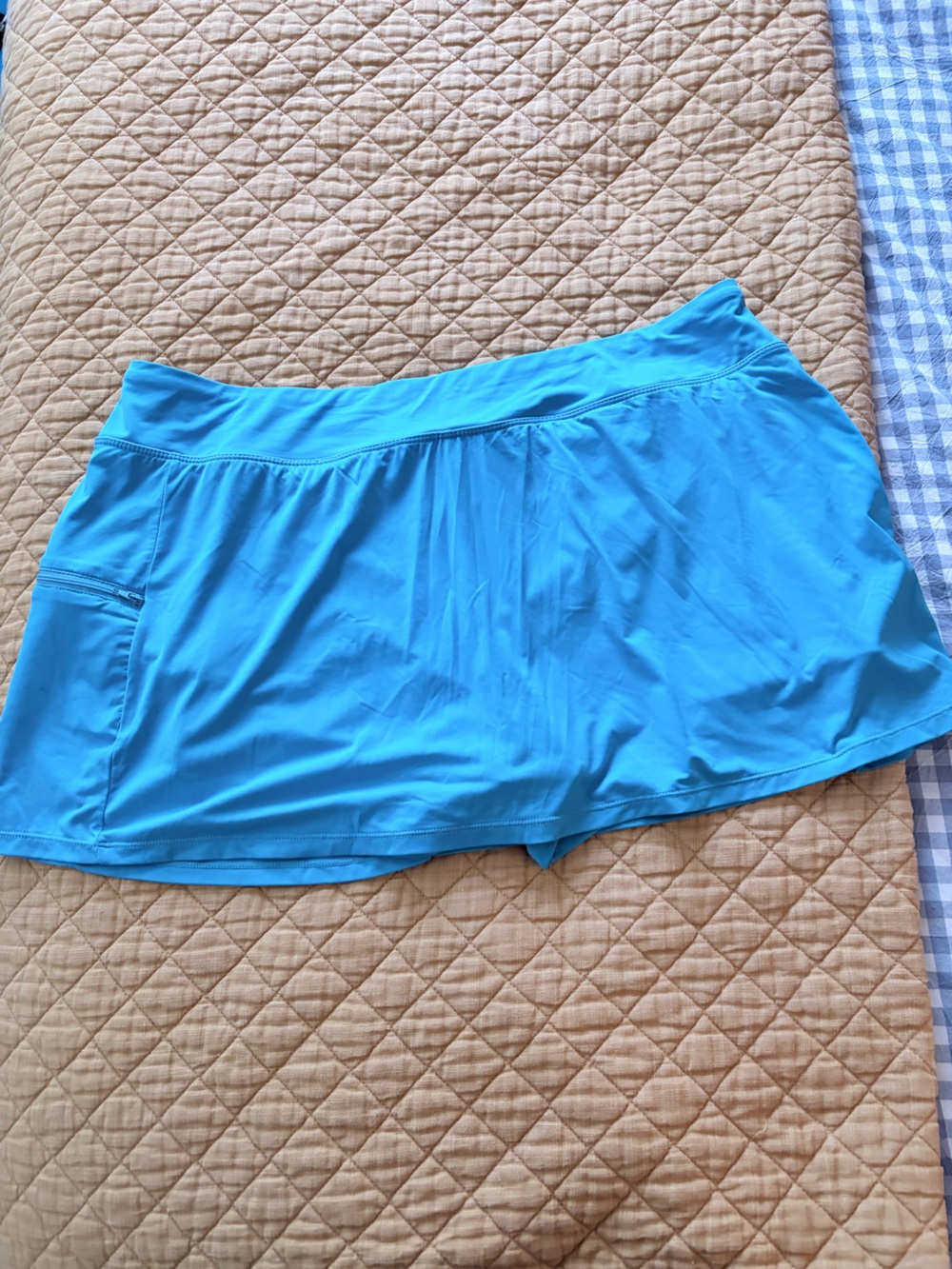 Plus size Beach House Aqua Emma Pull on Swim Skirt